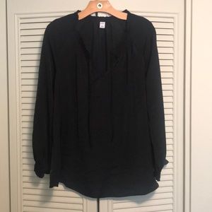 Black long sleeve top